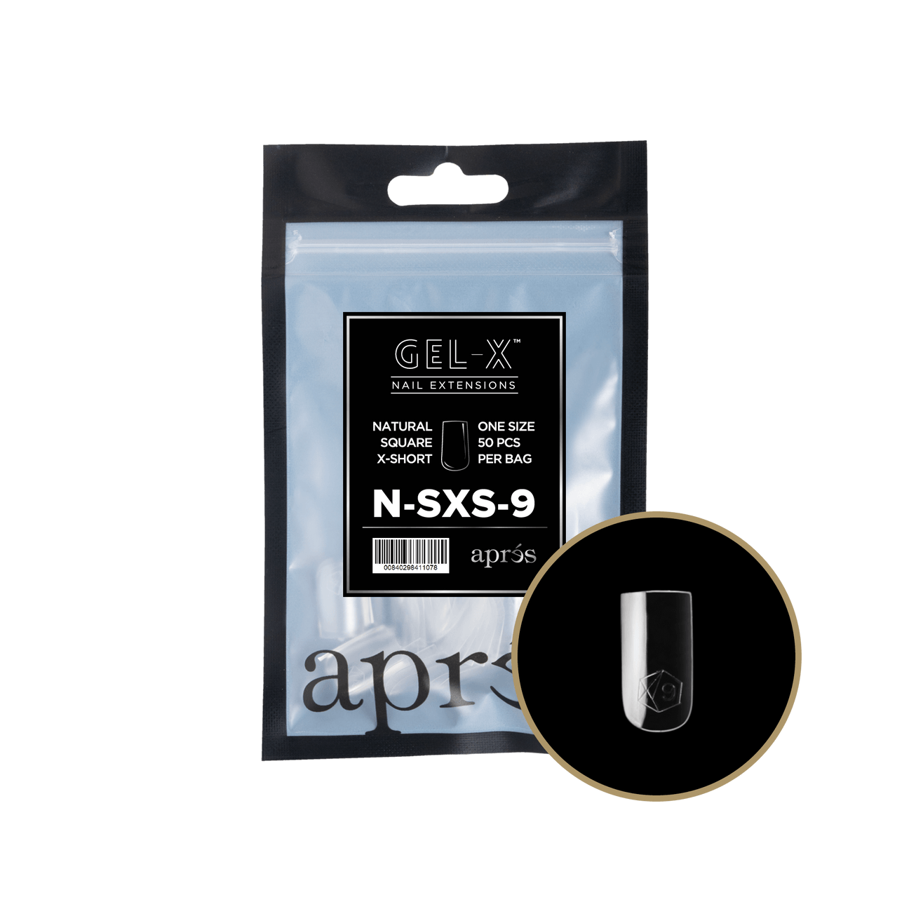 Gel-X Natural Square Extra Short 2.0 Refill Bag Lunali Nail Supply