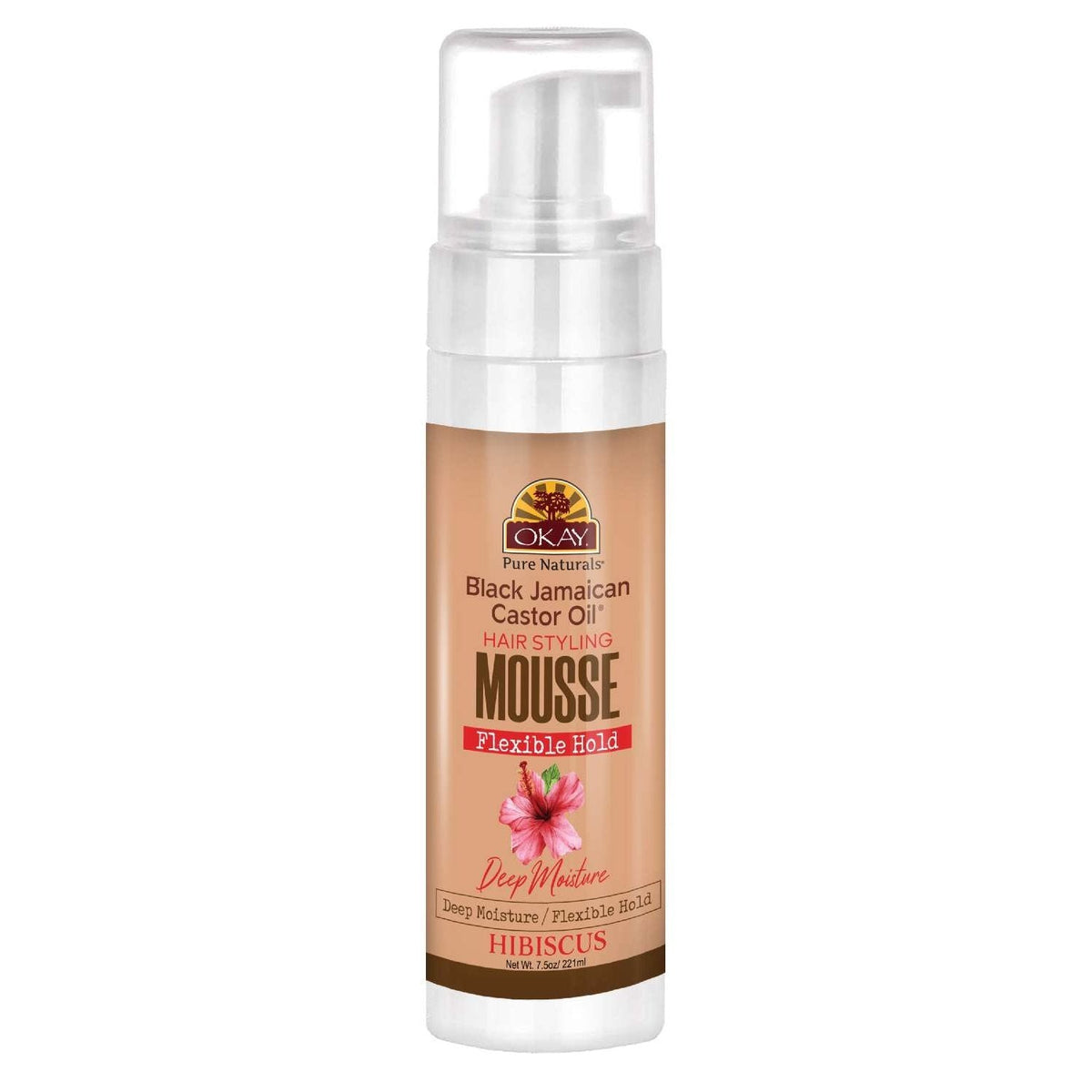 Okay Black Jamaican Castor Oil Hibiscus Hair Styling Mousse 7.5 Oz My Beauty Site Pro