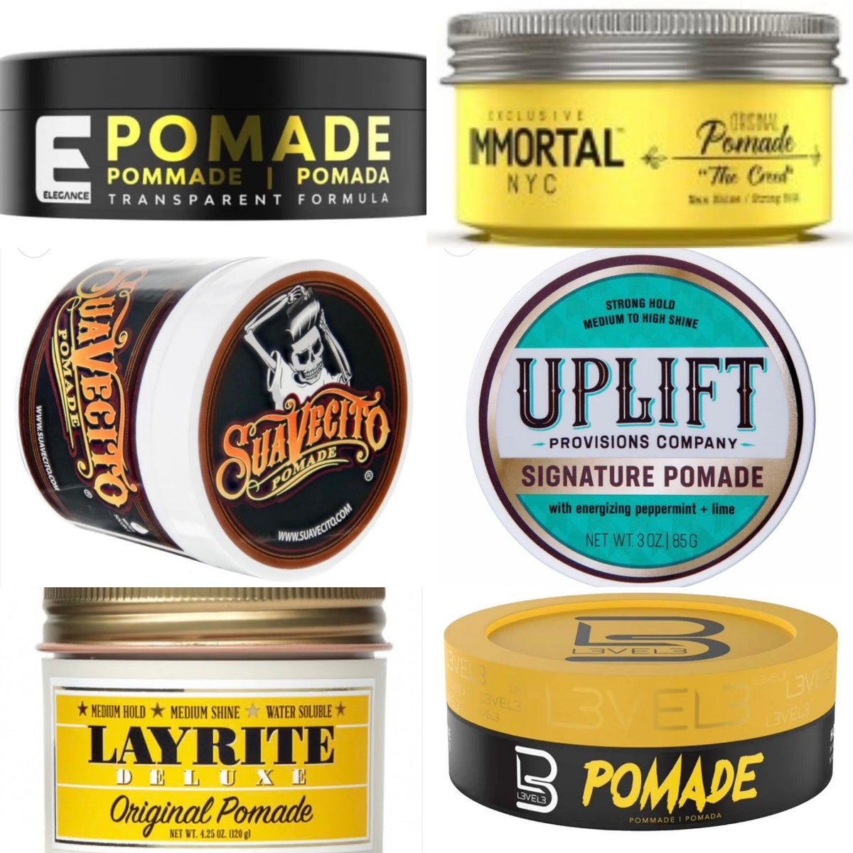 POMADE POWER PACK (6PCS) N.O.S. Barber Supply