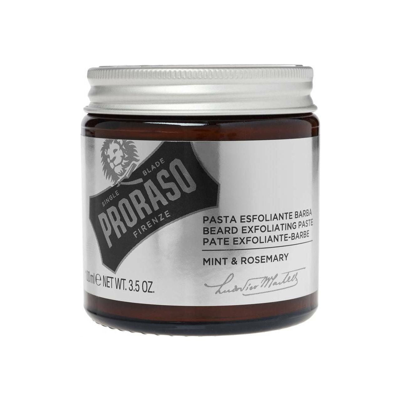 Proraso Beard Exfoliating Paste Mint & Rosemary 3.5 Oz Pasteur Pharmacy