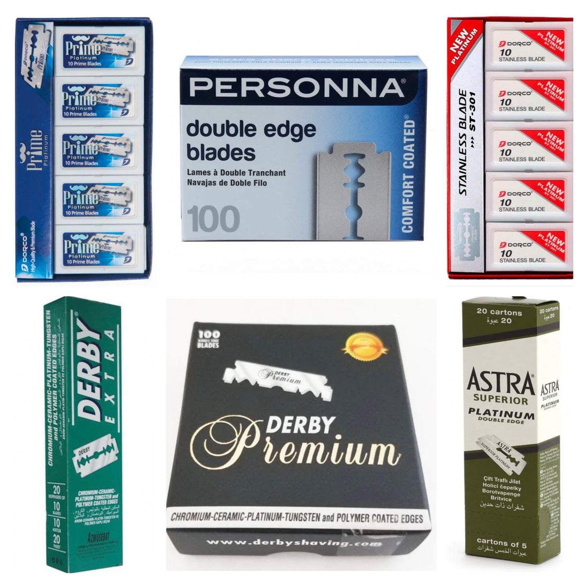 RAZOR BLADE POWER PACK (6PCS) N.O.S. Barber Supply