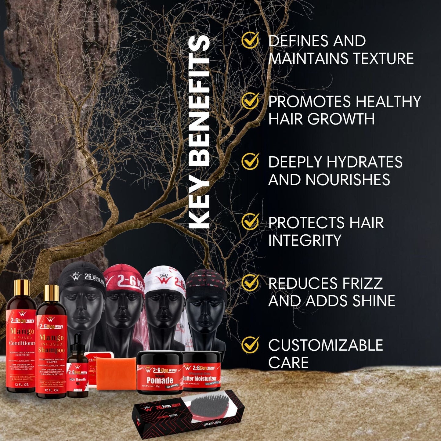 Ultimate 360 Wave & Hair Growth Bundle (Ultimate Elite Pack) 26 King Wavy Merch, LLC