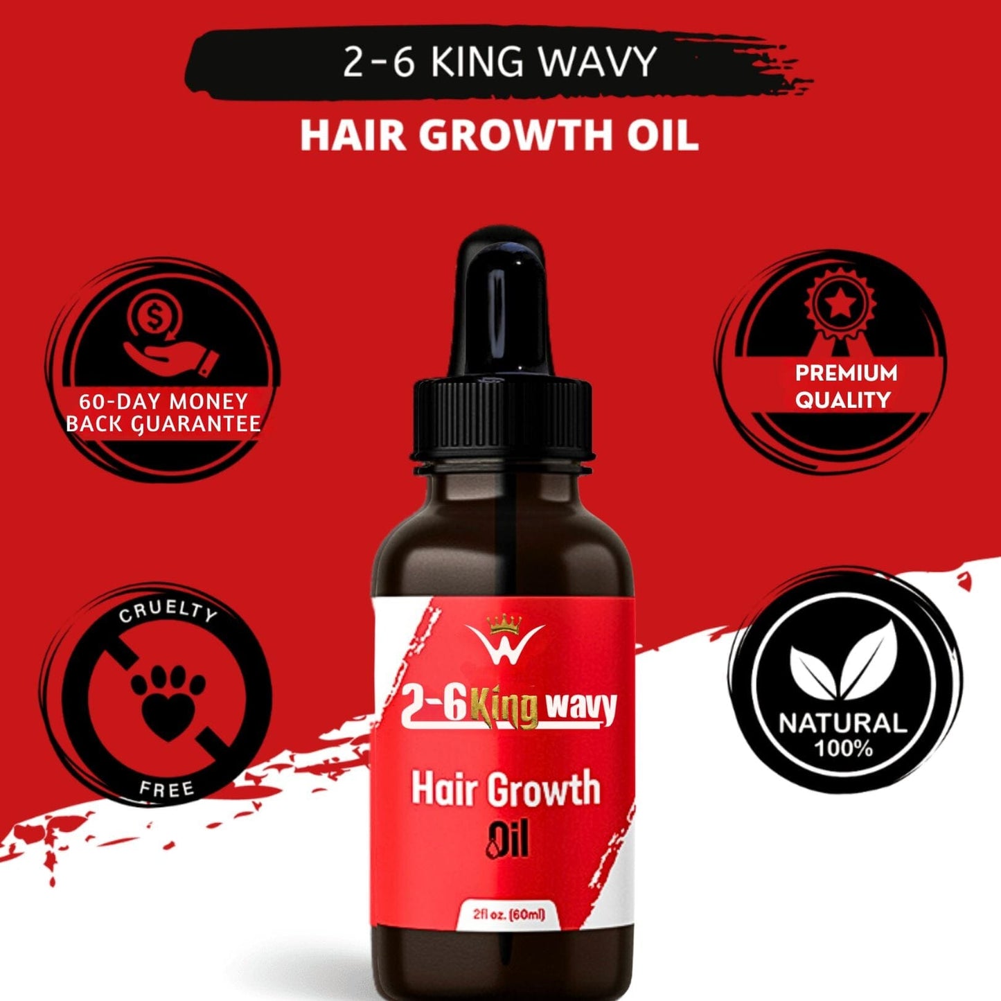 Hair Growth Oil for Scalp, Waves & Coarse Hair 26 King Wavy Merch, LLC