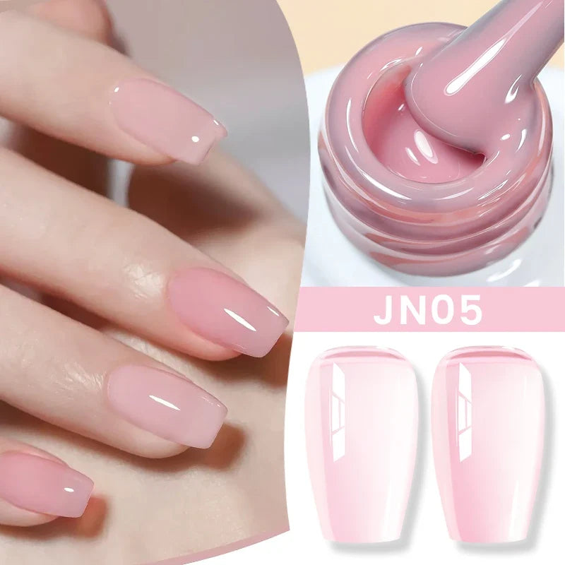 BORN PRETTY 83 Colors 10ml Jelly Nude Gel Nail Polish Autumn Amber Semi Transparent Manicure Soak off UV LED Nails Gel Varnish Blushimmer