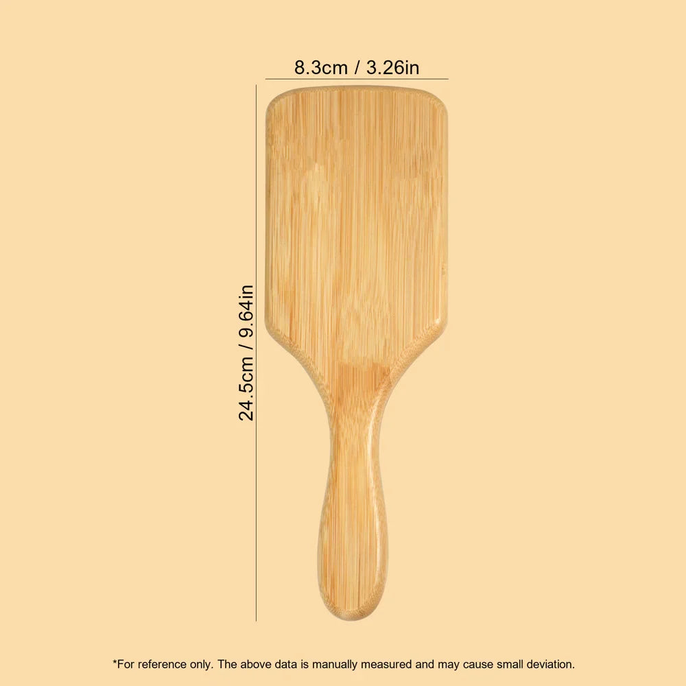 Natural Bamboo Air Cushion Hair Brush with Gift Box - Wooden Massage Comb for Smoothing Detangling Anti-Static Hair Care WTN Essentials