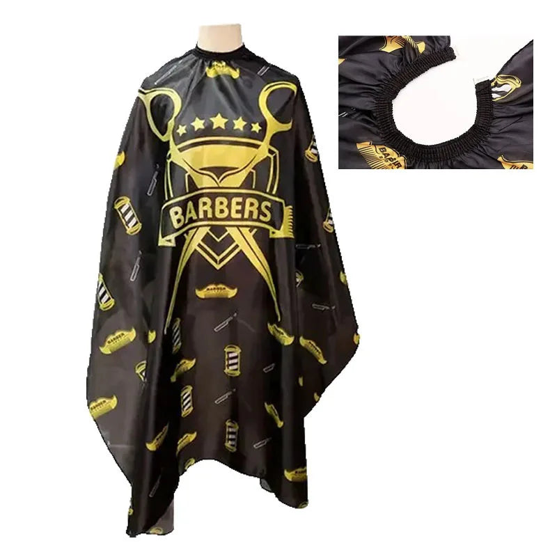 Hairdressing Coth Pattern Cutting Hair Waterproof Cloth Salon Barber Cape Professional Hair Stylist Retro Aprons Haircut Cape Noventix
