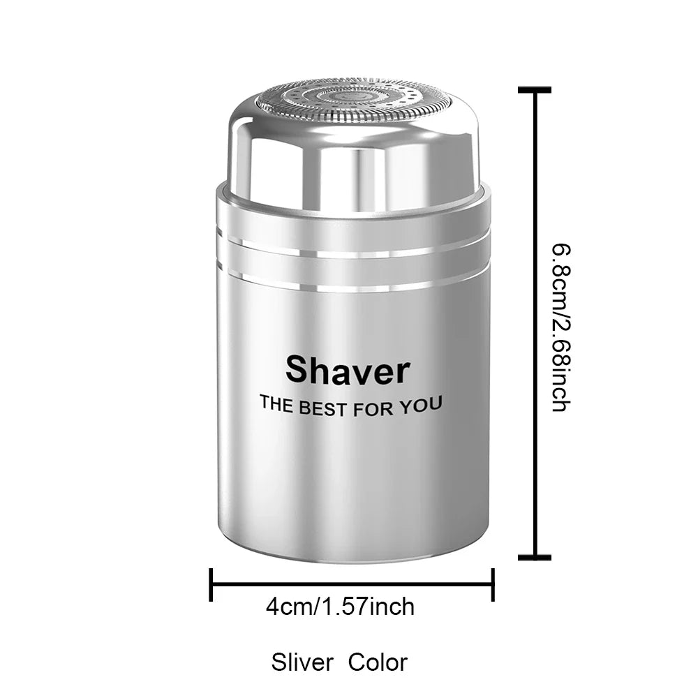Electrical Mini Shaver for Men 3D Floating Blade IPX7 Washable Type-C USB Rechargeable Shaving Beard Machine for Home Travel Noventix
