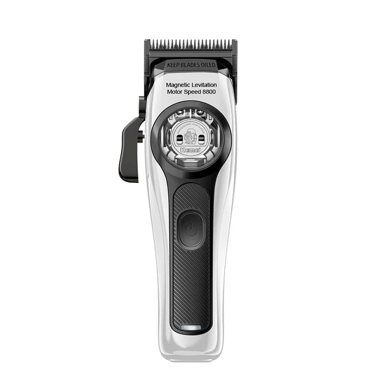 Kemei Professional Hair Clipper Magnetic Levitation Motor 8800 Rpm Charging Base Hair Clipper Men's Hair Clipper KM-2373 Noventix
