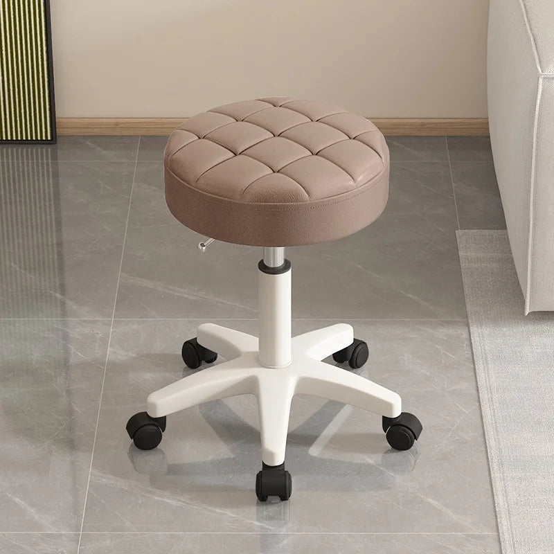 Massage stool Beauty salon stool Lifting rotating round stool Hair manicure Barber shop stool Round stool with wheels Vivalo