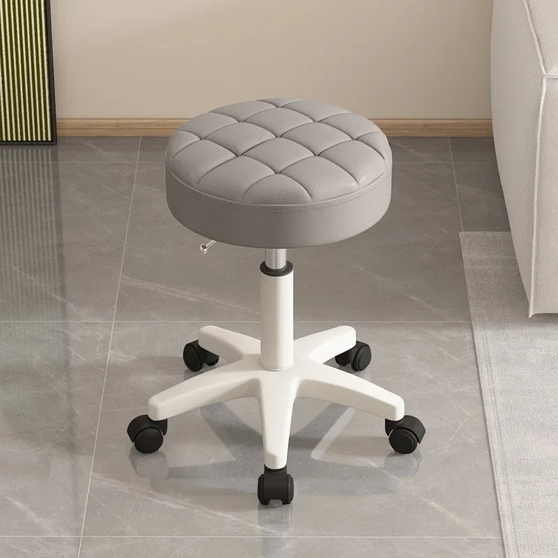 Massage stool Beauty salon stool Lifting rotating round stool Hair manicure Barber shop stool Round stool with wheels Vivalo