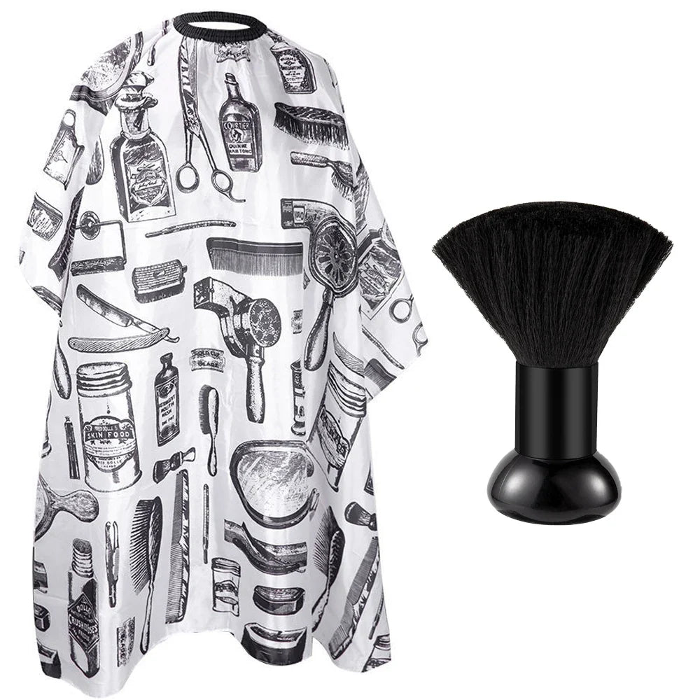 1/2PCS Professional Hair Cutting Apron Salon Barber Cape Hair Cutting Waterproof Cloth Hair Cutting Apron Barber Accessories Emzius