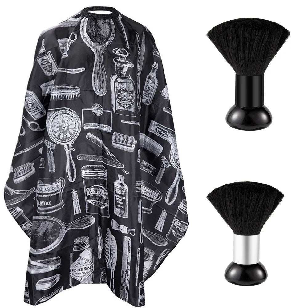 1/2PCS Professional Hair Cutting Apron Salon Barber Cape Hair Cutting Waterproof Cloth Hair Cutting Apron Barber Accessories Emzius