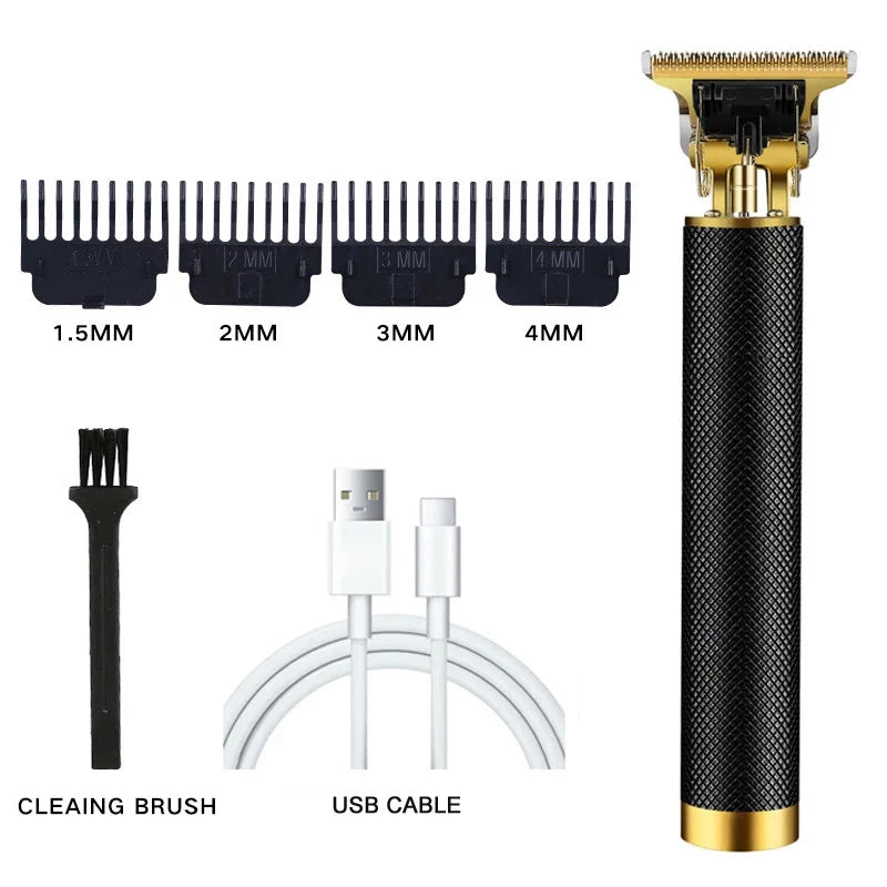 Men's Vintage Hair Trimmer T9 Carving Rechargeable Barber Electric Professional Hair Clipper Beard Trimmer/Metal Haircut Clipper Noventix