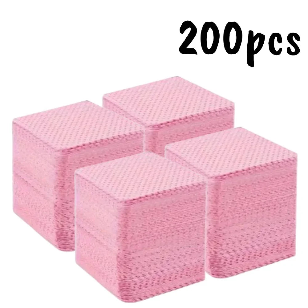 20/600pcs Lint-Free Nail Wipes Gel Cleansing Tissues Aluminum-Free Nail Polish Remover Pads for NaiArt Beauty Cleaning Care Tool Blushimmer