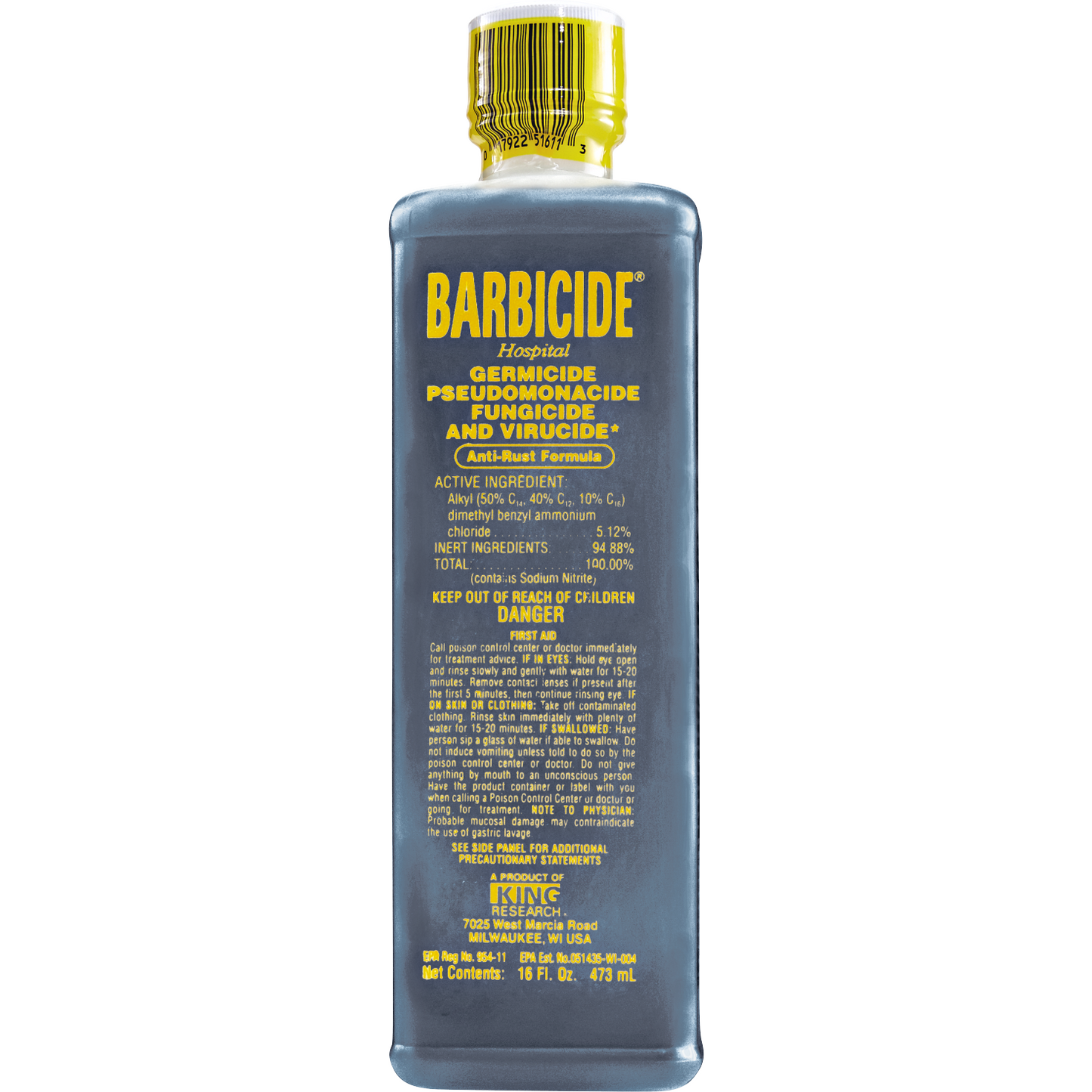 Kings Research - Barbicide disinfectant 16oz Queen Nails & Beauty Supplies