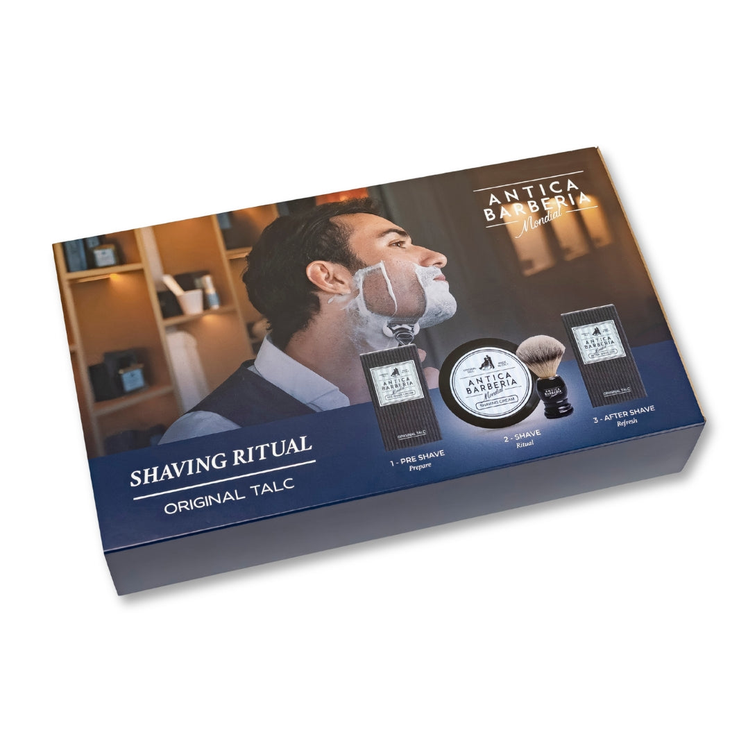 Original Talc Classic Shaving Ritual Gift Box Antica Barberia Mondial US