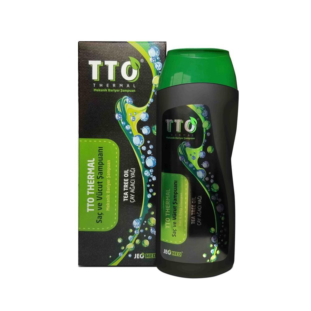 TTO Black Tea Tree Oil Shampoo for Hair and Body - 13.53 fl oz, Natural Antimicrobial Cleansing Beauty Care Bag