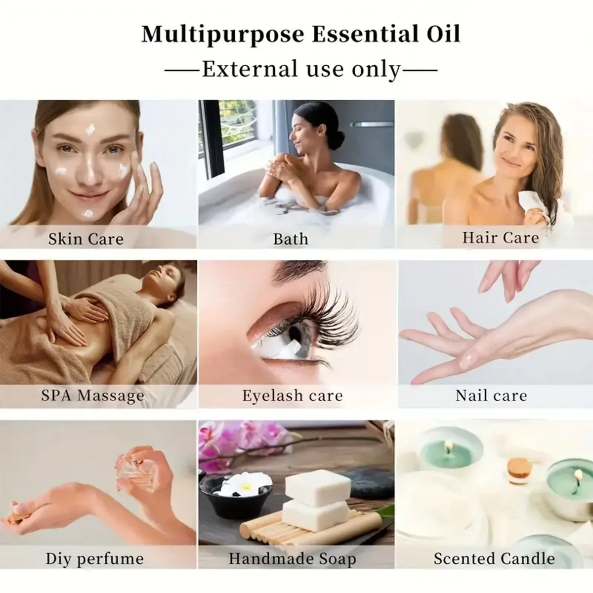 Tea tree essential oil for skin care, massage, shower, diffuser relaxing essential oil for face, body, nails, hair, eyelashes Blushimmer