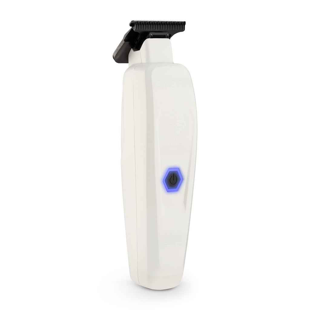 StyleCraft Saber II Cordless Digital Brushless Motor Trimmer – White (SC421W) Certified Clippers