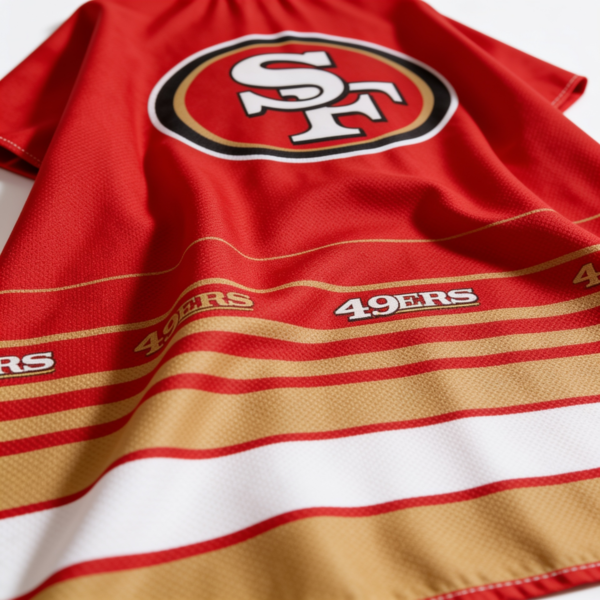 San Francisco 49ers Barber Cape myteamcape