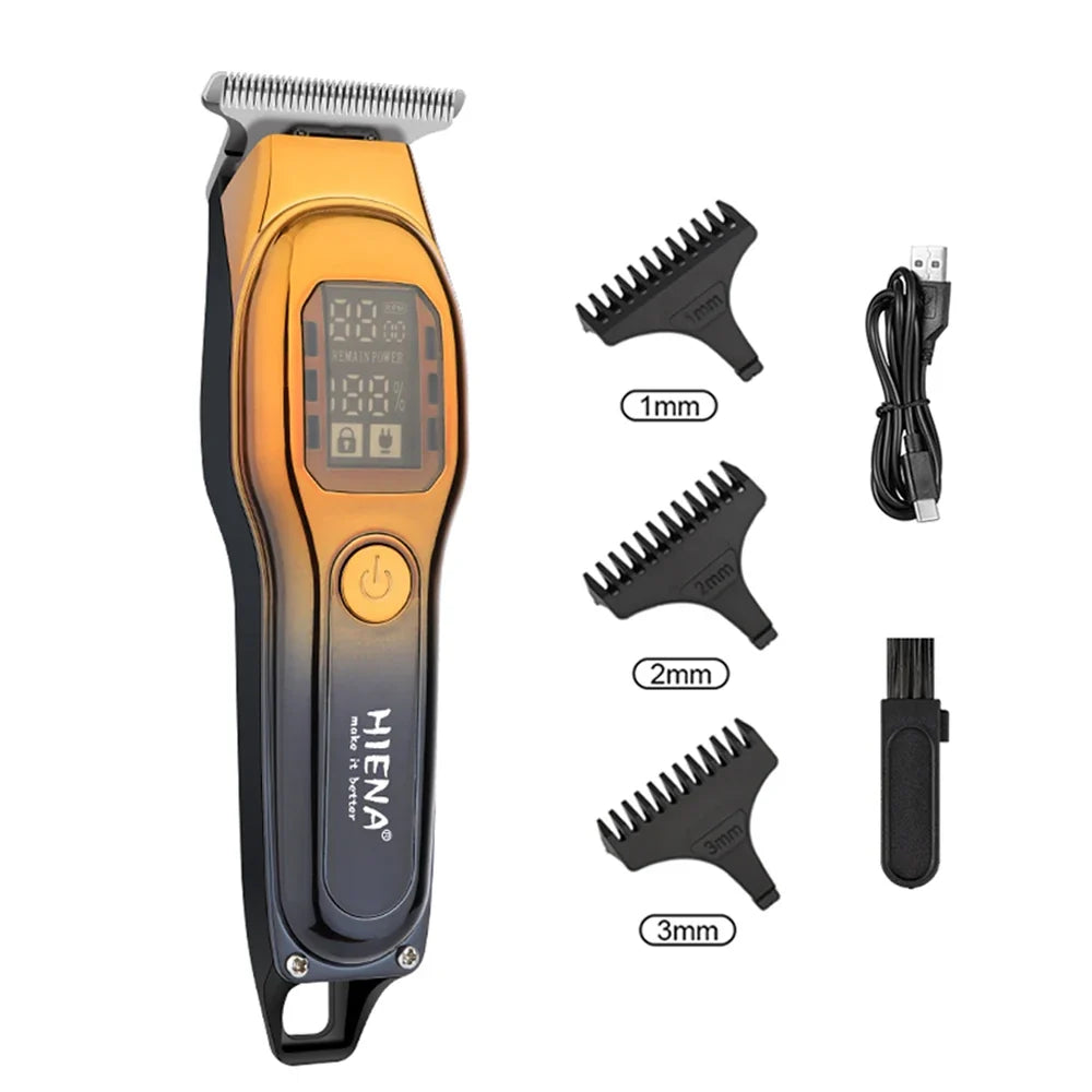 hiena Hair cutting machine Professional Hair Trimmer Barber Carving Gradient Finish Machine Electric Clipper barber cordless Noventix