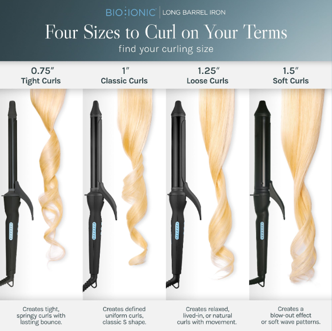 BIO IONIC LONG BARREL CURLING STYLER 1"