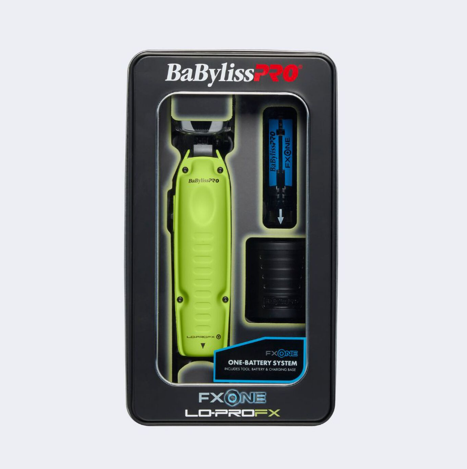 BaBylissPRO FXONE Lo-ProFX Limited Edition Neon Yellow Trimmer Certified Clippers