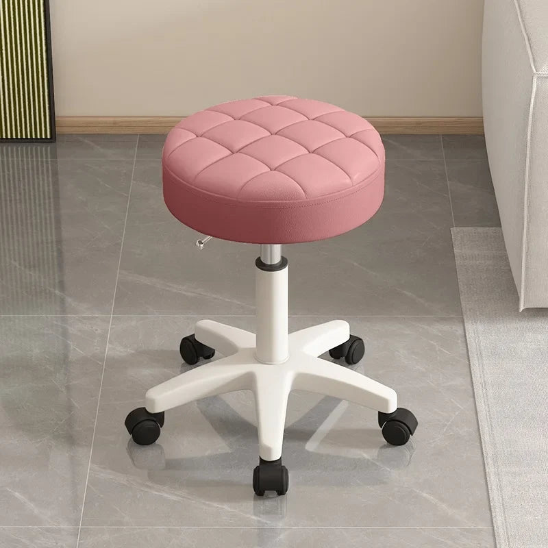Massage stool Beauty salon stool Lifting rotating round stool Hair manicure Barber shop stool Round stool with wheels Vivalo
