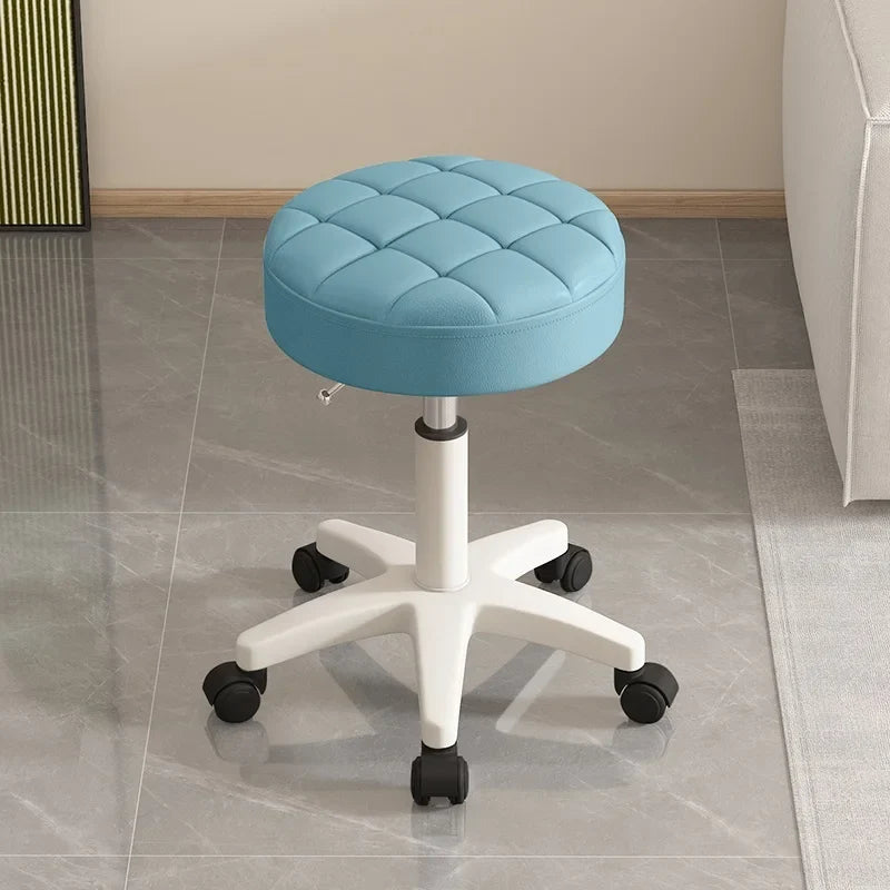 Massage stool Beauty salon stool Lifting rotating round stool Hair manicure Barber shop stool Round stool with wheels Vivalo