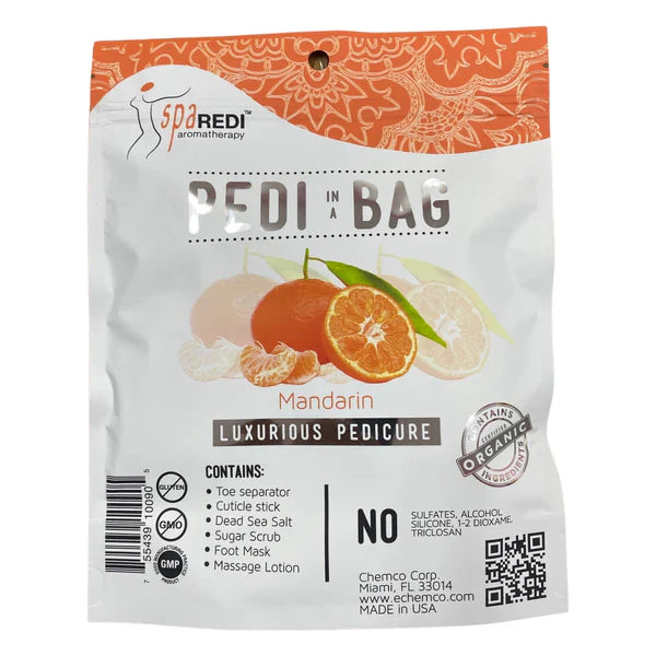 Spa Redi - Detox Pedi In A Bag 0.7oz (Mandarin) Queen Nails & Beauty Supplies