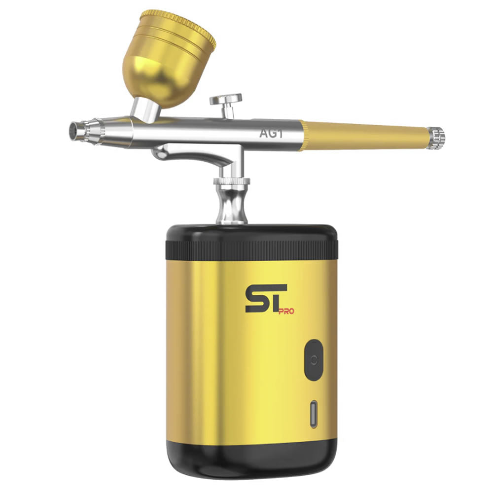 SUPREME TRIMMER PRO AIRBRUSH KIT - GOLD N.O.S. Barber Supply
