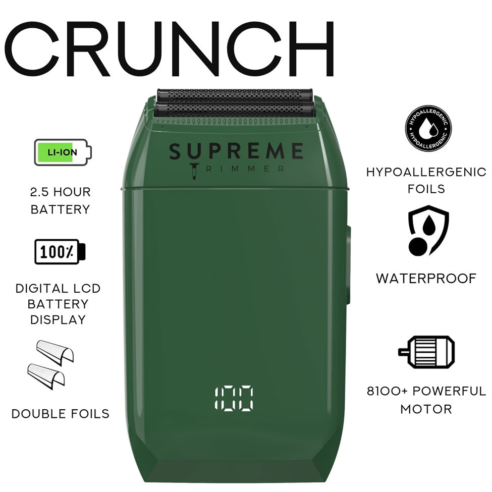 SUPREME CRUNCH SHAVER - GREEN N.O.S. Barber Supply