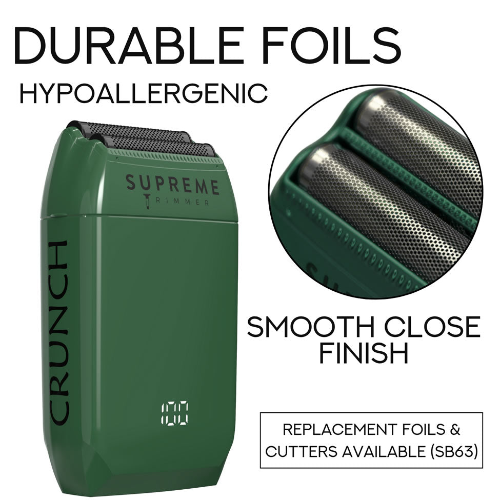 SUPREME CRUNCH SHAVER - GREEN N.O.S. Barber Supply