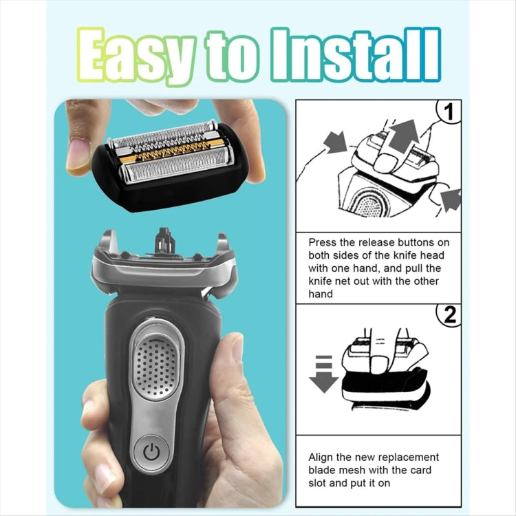 For Braun Series 9 Electric Shaver Replacement Blade Gold Foil Style 92S With Text