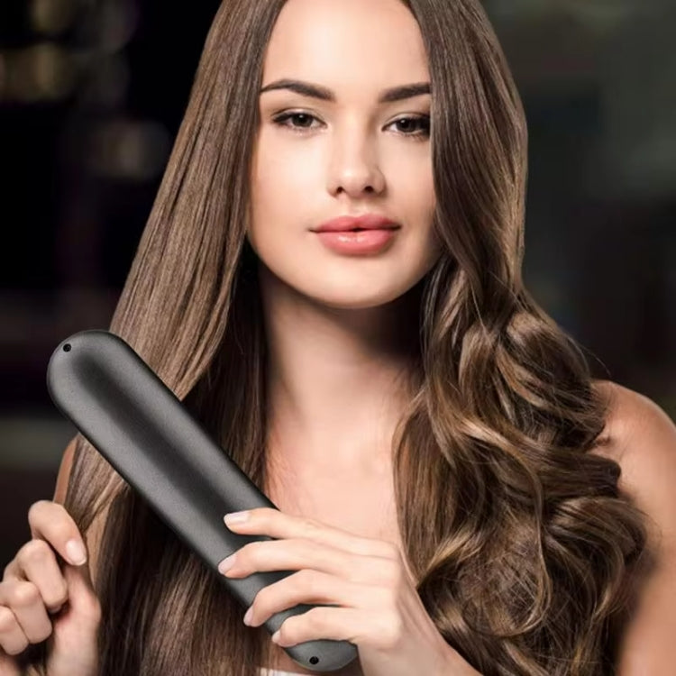 Wireless Hair Straightening Comb USB Charging Curling Iron(Gray) Salrog (Powered by Solnuance)
