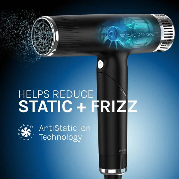 BIO IONIC AEROGRAVITY FEATHERLIGHT DRYER N.O.S. Barber Supply