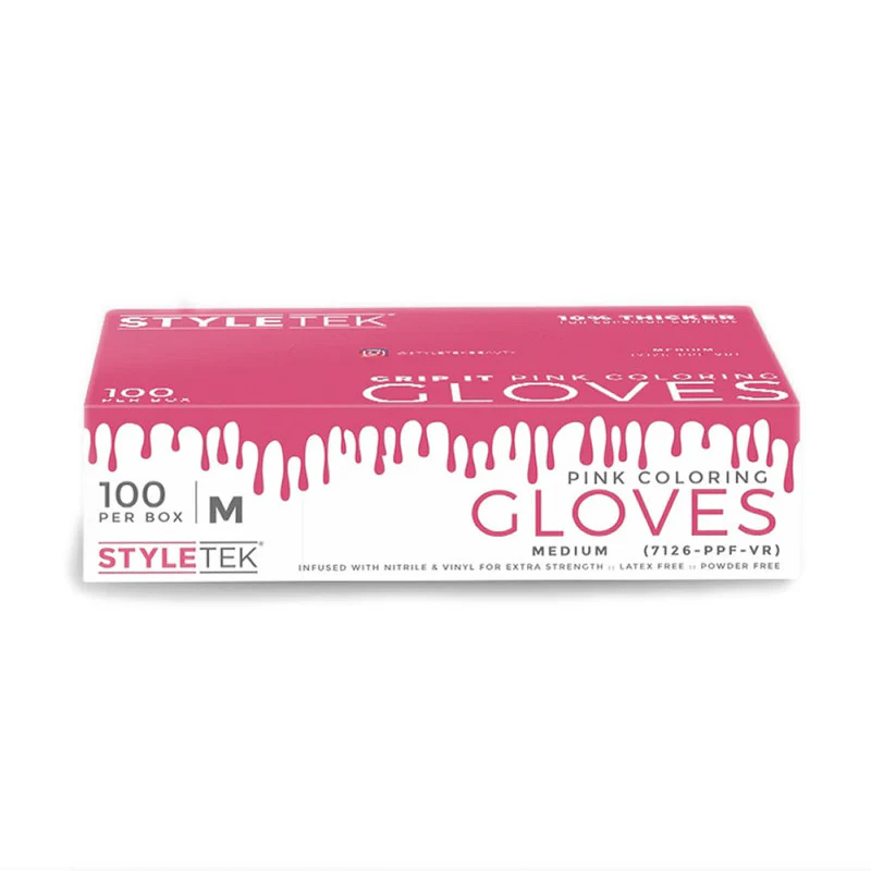 Styletek Pink Powder Free Gloves 100pk The Warehouse Salon