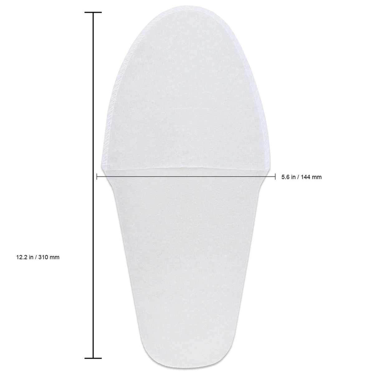 Disposable Stitched Pedicure Slipper White - 25 Pairs Pack Lunali Nail Supply