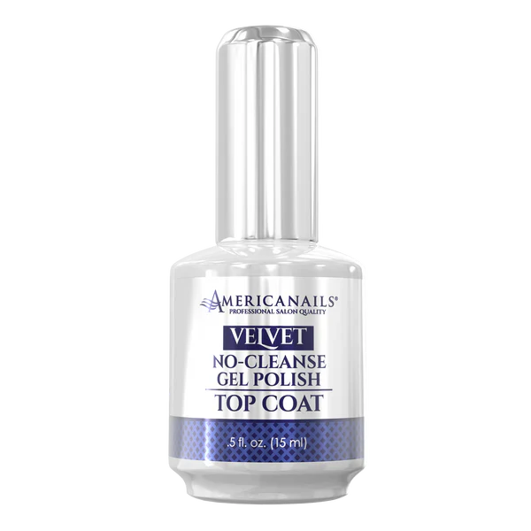 AmericaNails - No-Cleanse Gel Polish Top Coat | Velvet Finish .5oz Queen Nails & Beauty Supplies
