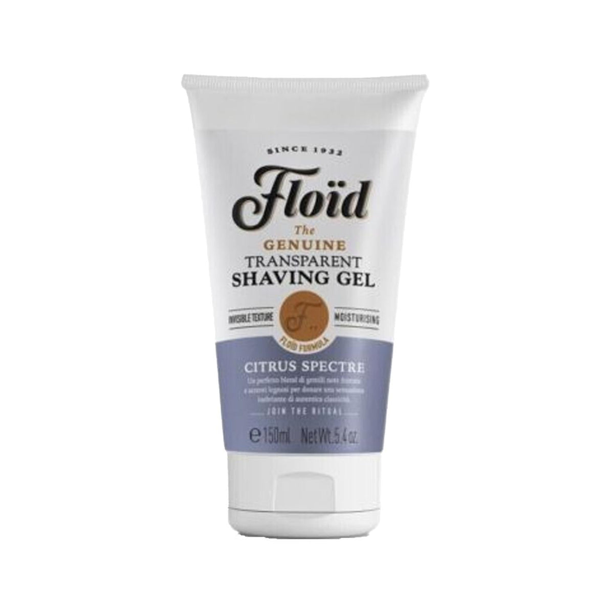 Floid Citrus Spectre Transparent Shaving Gel - 150ml, Refreshing Citrus Scent for Smooth Shave Beauty Care Bag