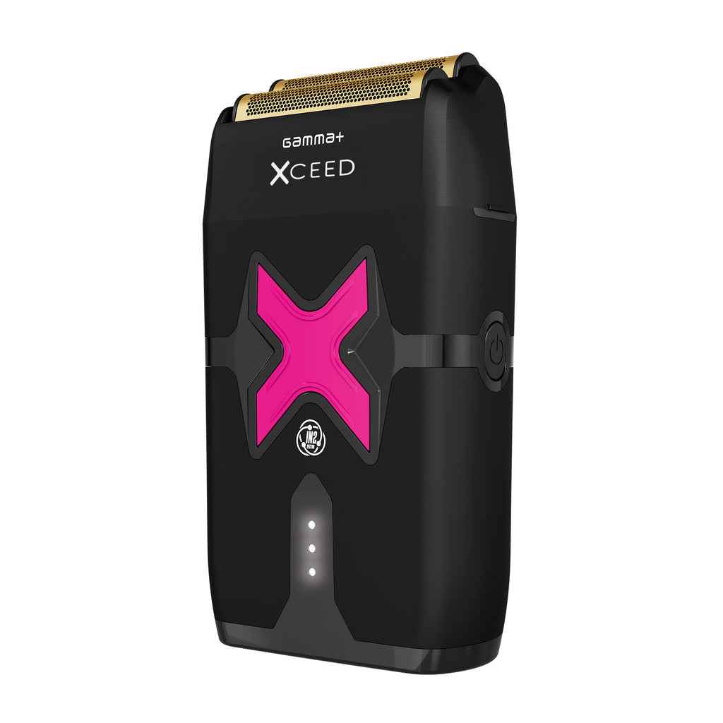 Gamma+ XCEED Professional IN2 Vector Motor Cordless Double Foil Shaver (GP803B) Certified Clippers