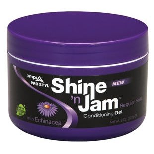 Ampro Shine 'N Jam Conditioning Gel Regular Hold 8 oz. My Beauty Site Pro