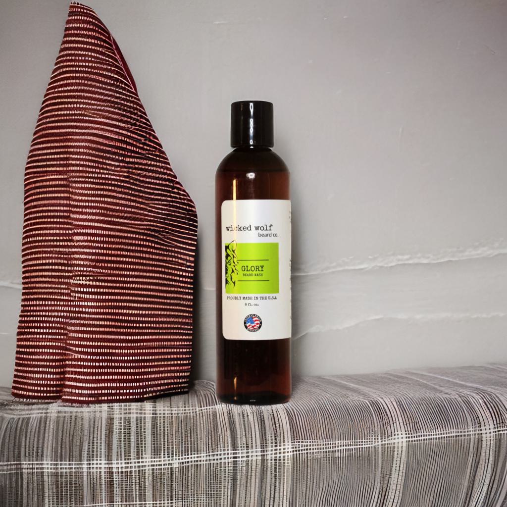 Wicked Wolf Glory Beard Wash | Deep Cleaning Beard Wash with Ginger Wicked Wolf Beard Co.