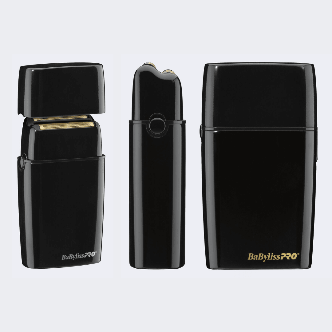 BaBylissPRO FOILFX02 Cordless Black Metal Double Foil Shaver Certified Clippers