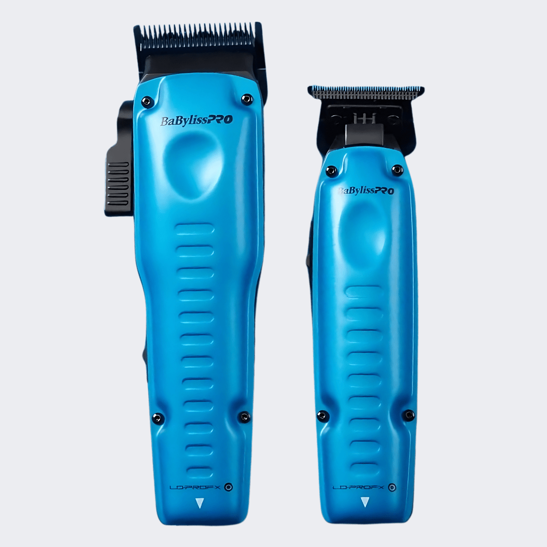 BaBylissPRO® FXONE™ Lo-ProFX Limited Edition Black & Blue Clipper & Trimmer Combo Certified Clippers