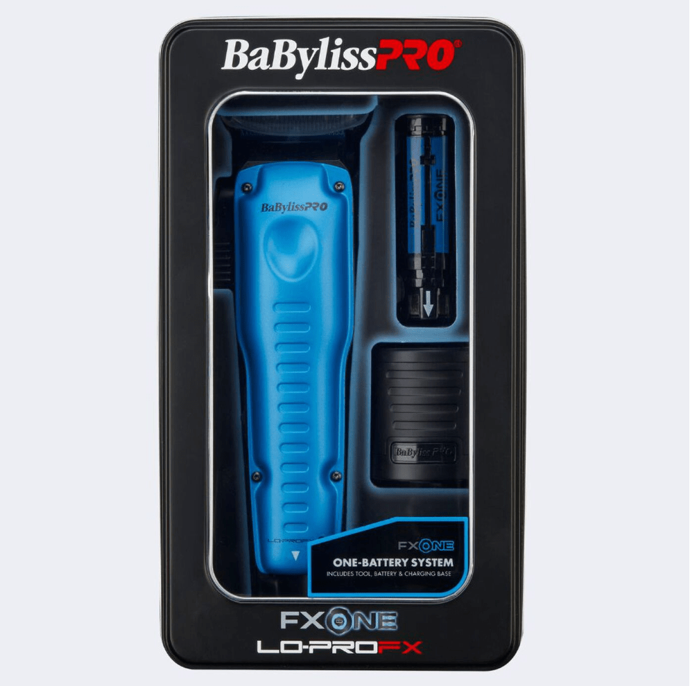 BaBylissPRO® FXONE™ Lo-ProFX Limited Edition Black & Blue Clipper & Trimmer Combo Certified Clippers