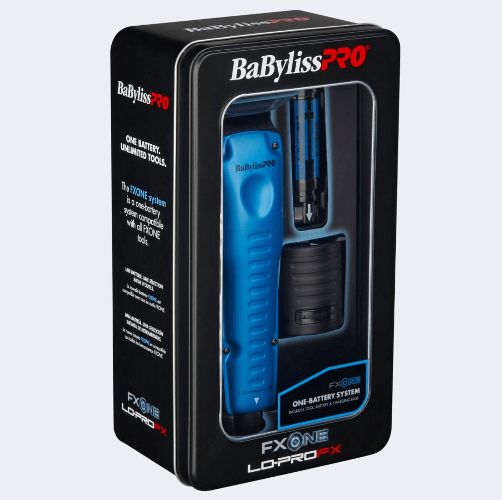 BaBylissPRO® FXONE™ Lo-ProFX Limited Edition Black & Blue Clipper FX829BL Certified Clippers