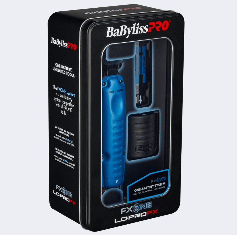 BaBylissPRO® FXONE™ Lo-ProFX Limited Edition Black & Blue Trimmer FX729BL Certified Clippers