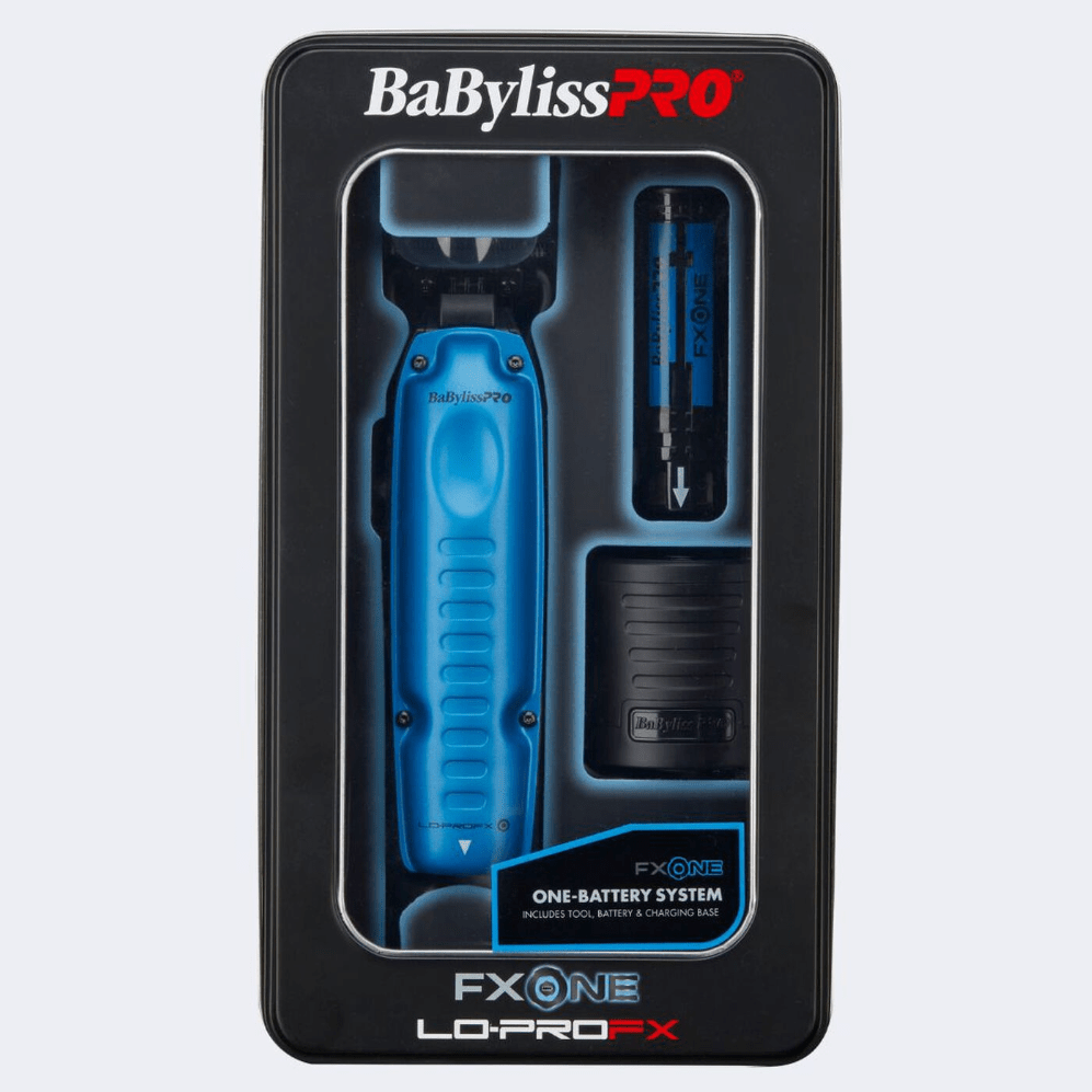 BaBylissPRO® FXONE™ Lo-ProFX Limited Edition Black & Blue Trimmer FX729BL Certified Clippers