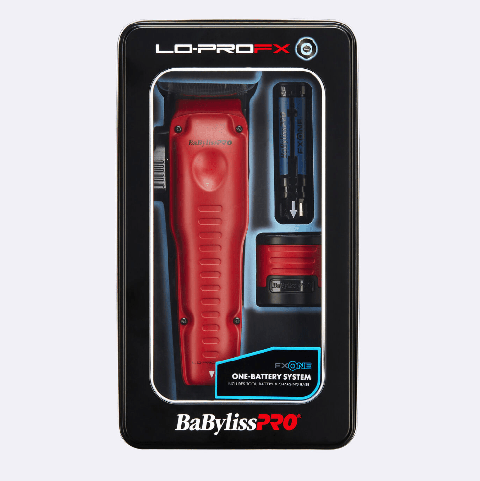 BaBylissPRO FXONE Lo-ProFX Limited Edition Matte Red Clipper (FX829MR) Certified Clippers
